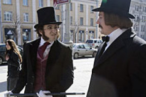 Гоголь и Пушкин прогулялись по Минску (фото)