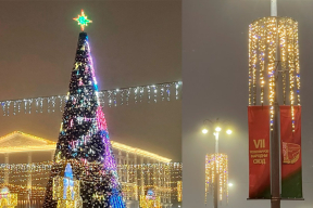 Минск «зажегся» не только главной елкой на Октябрьской