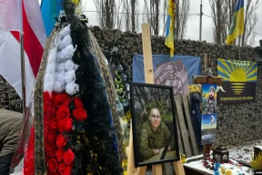 Фотофакт. Беларускую доброволицу Марию Зайцеву похоронили на кладбище в Киеве